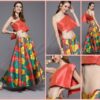 Red & Yellow Readymade Lehenga Set