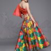Red & Yellow Readymade Lehenga Set - Image 5